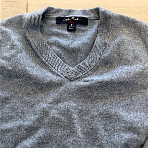 Brooks Brothers Other - Brooks Brothers Light Blue V-Neck Sweater, Boys Small